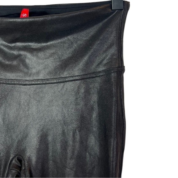 SPANX Faux Plus Size Leather High Rise‎ Leggings Blogger Favorite Black Size 1X - Picture 7 of 10